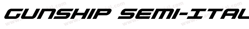 Gunship Semi-Italic字体转换